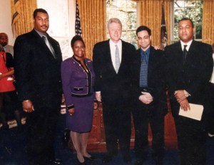 Oliver Kellman with Clinton